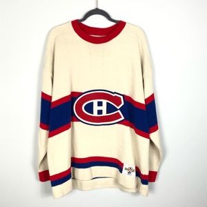 Vintage CCM Montreal Canadiens Heritage Sweater XL